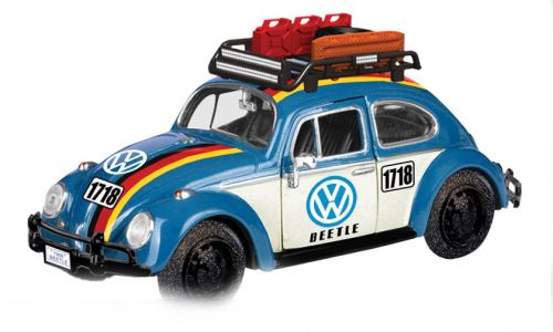 1:24 Motormax - VW Beetle, blau/Dekor, 1966 1:24 Motormax - VW Beetle, blau/Dekor, 1966