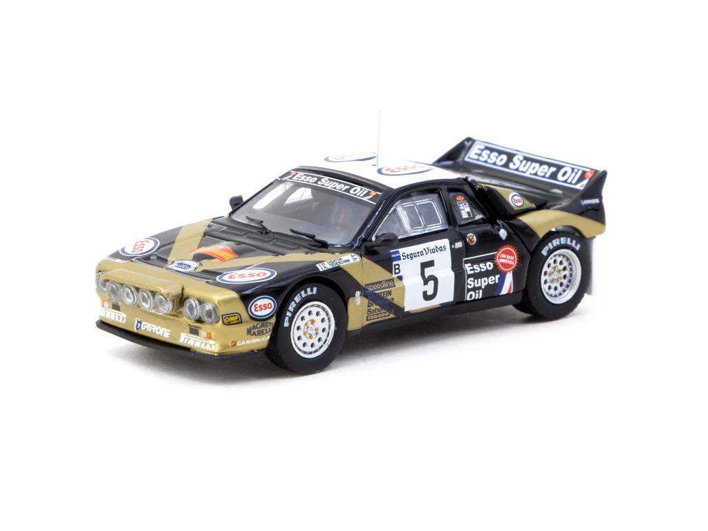 1:64 Tarmac - Lancia 037 Rally #5 F.Tabaton/L. Tedeschini Rally Catalunya 1985, black/gold