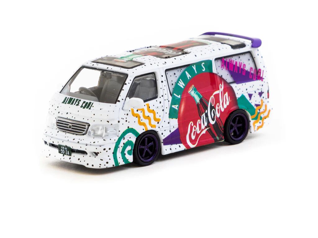 1:64 Tarmac - Toyota Hiace Wagon Custom *Coca-Cola* Delivery Van, various