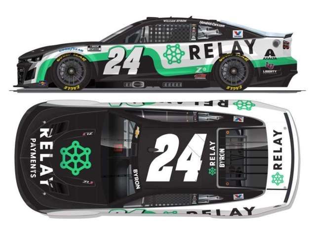 1:64 Action Racing Collectibles - 2025 Chevrolet Camaro #24 William Byron *Relay Payments* 1:64 Action Racing Collectibles - 2025 Chevrolet Camaro #24 William Byron *Relay Payments*