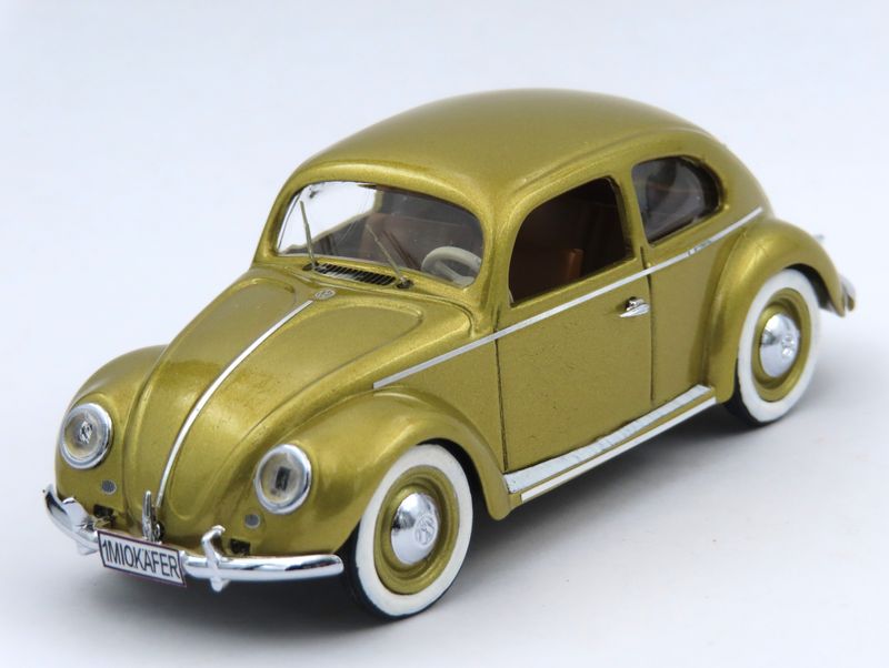 1:43 Rio Model - 1955 Volkswagen Käfer Beetle Gold Metallic 1:43 Rio Model - 1955 Volkswagen Käfer Beetle Gold Metallic