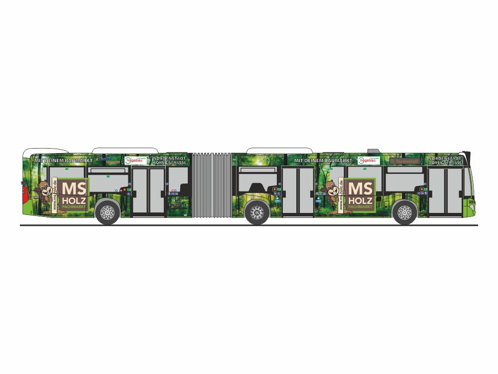 1:87 Rietze - Mercedes Citaro G, 2015, ESWE - MS Holzfachmarkt Wiesbaden