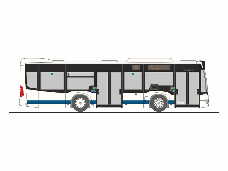 1:87 Rietze - Mercedes Citaro K, 2015, Ehrlich Touristik, Großheubach 1:87 Rietze - Mercedes Citaro K, 2015, Ehrlich Touristik, Großheubach