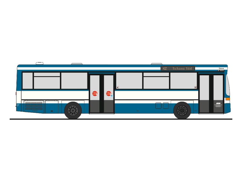 1:87 Rietze - Mercedes O 405, Stadtwerke Heilbronn 1:87 Rietze - Mercedes O 405, Stadtwerke Heilbronn