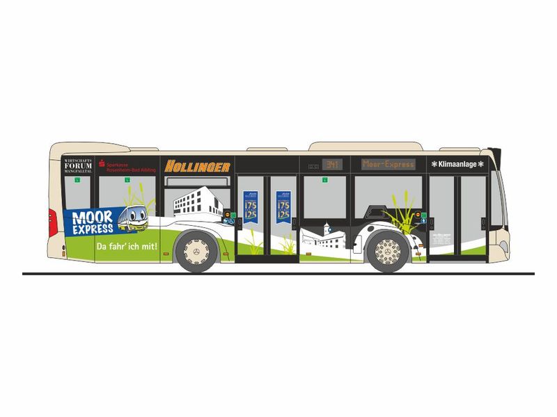 1:87 Rietze - Mercedes Citaro K, 2015, Omnibus Holliger, Bad Aibling 1:87 Rietze - Mercedes Citaro K, 2015, Omnibus Holliger, Bad Aibling