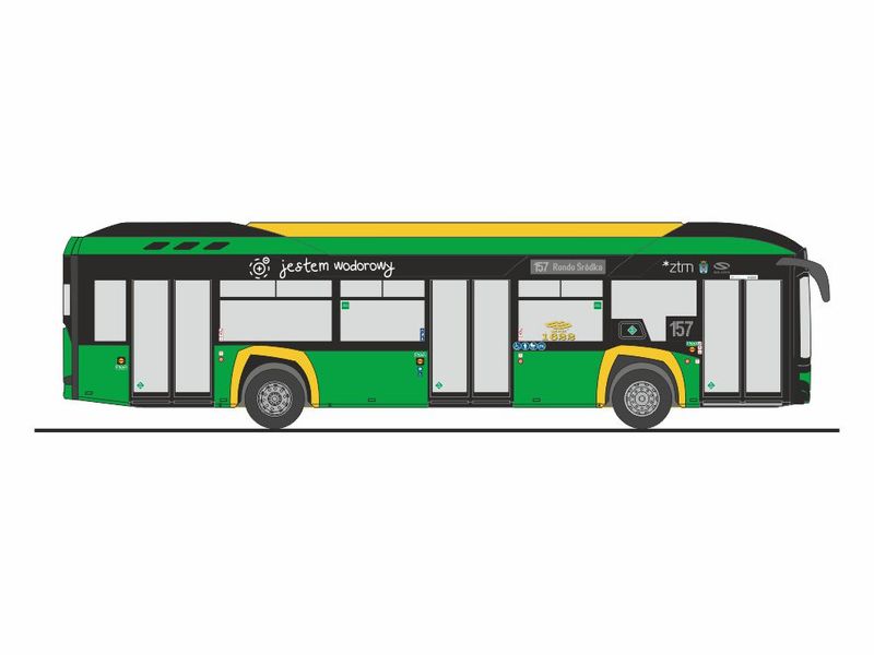 1:87 Rietze - Solaris Urbino 12 Hydrogen, 2019, MPK Poznan (PL) 1:87 Rietze - Solaris Urbino 12 Hydrogen, 2019, MPK Poznan (PL)