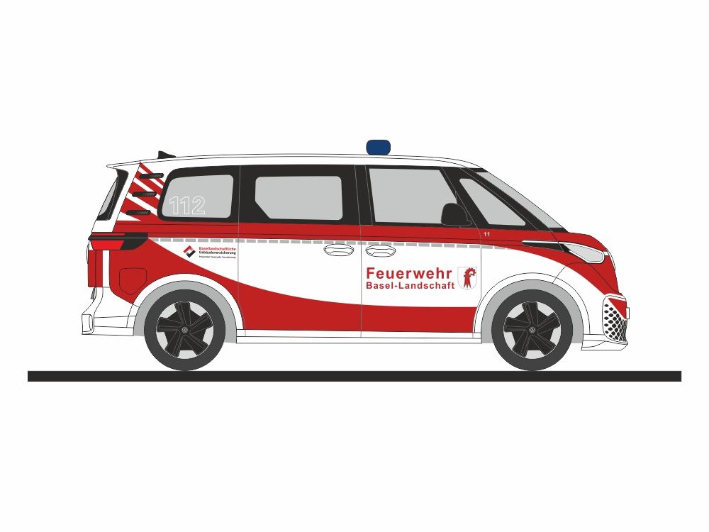 1:87 Rietze - VW ID.Buzz People, FW Basel-Landschaft (CH)