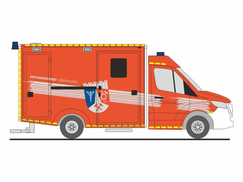 1:87 Rietze - Wietmarscher Ambulanzfahrzeuge Design RTW, 2018, FW Oberhausen 1:87 Rietze - Wietmarscher Ambulanzfahrzeuge Design RTW, 2018, FW Oberhausen