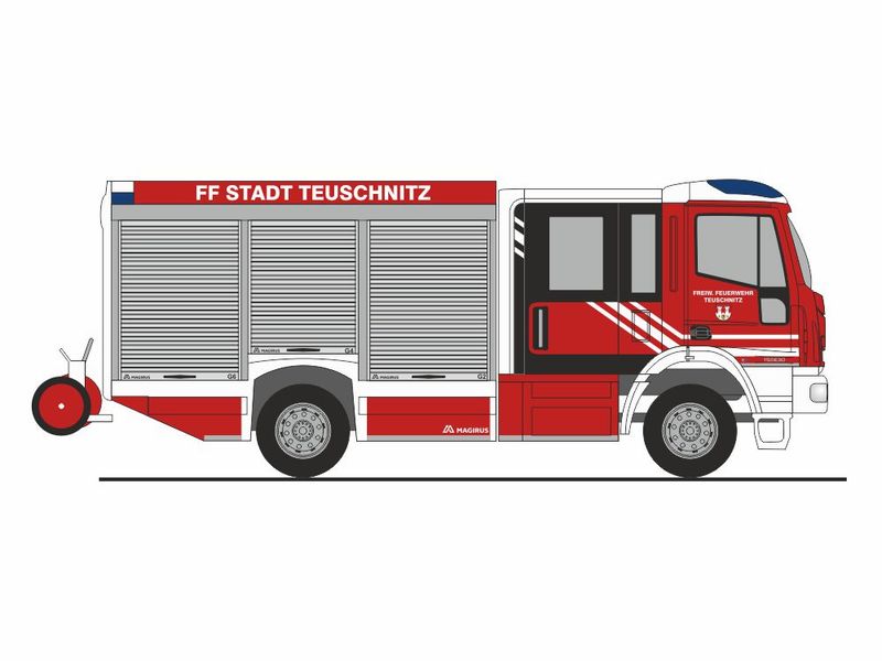 1:87 Rietze - Magirus Magirus HLF Team Cab, FW Teuschnitz 1:87 Rietze - Magirus Magirus HLF Team Cab, FW Teuschnitz