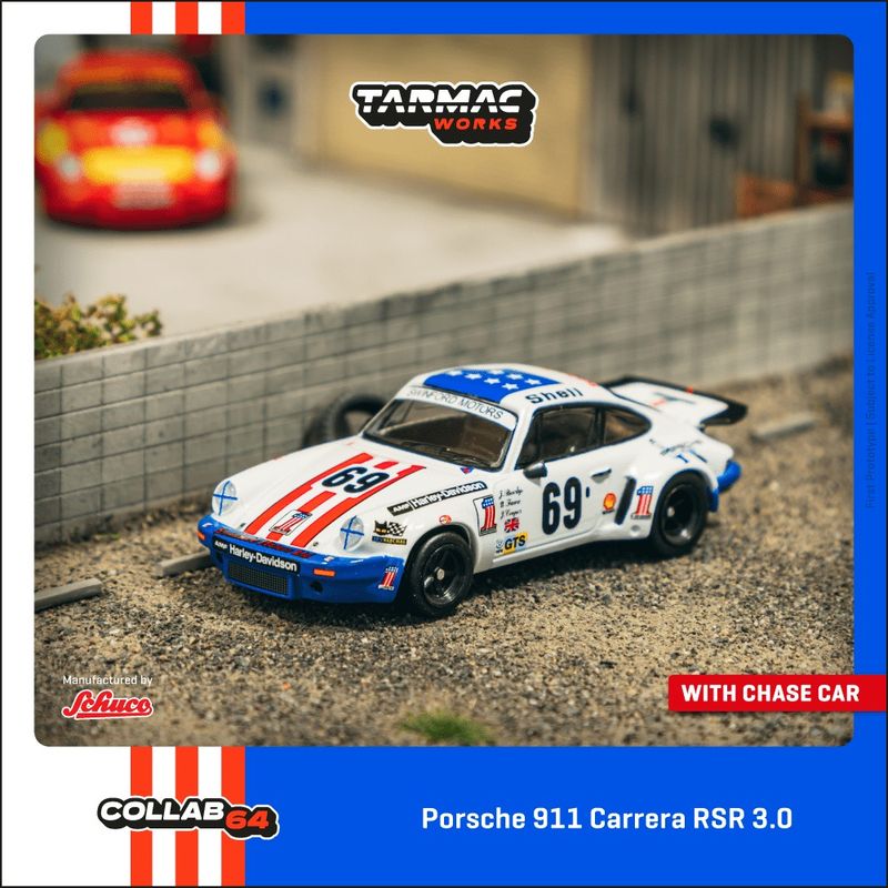 1:64 Tarmac - 1975 Porsche 911 Carrera RSR 3.0 #69 24h Le Mans 1:64 Tarmac - 1975 Porsche 911 Carrera RSR 3.0 #69 24h Le Mans