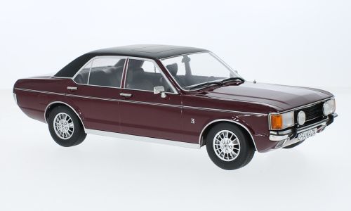 1:18 MCG - Ford Granada MK I, metallic-dunkelrot/matt-schwarz, 1975