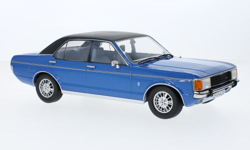 1:18 MCG - Ford Granada MK I, metallic-blau/matt-schwarz, 1975