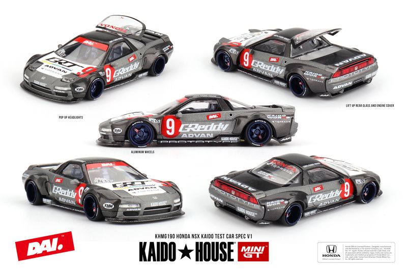 1:64 Mini GT - Honda NSX Kaido Test Car Spec v1 1:64 Mini GT - Honda NSX Kaido Test Car Spec v1