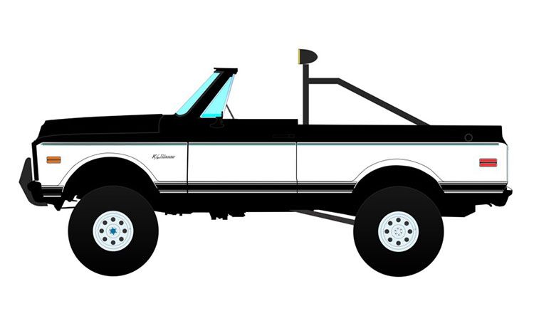 1:18 ACME - 1971 Chevrolet Blazer K5 Classic Tuxedo Black & White Two Tone 1:18 ACME - 1971 Chevrolet Blazer K5 Classic Tuxedo Black & White Two Tone