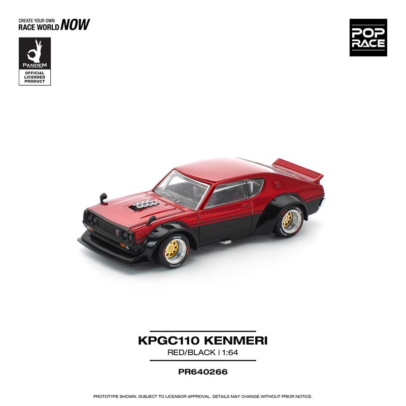 1:64 Pop Race Limited - Skyline GT-R Drift *KENMERI*, red/black 1:64 Pop Race Limited - Skyline GT-R Drift *KENMERI*, red/black
