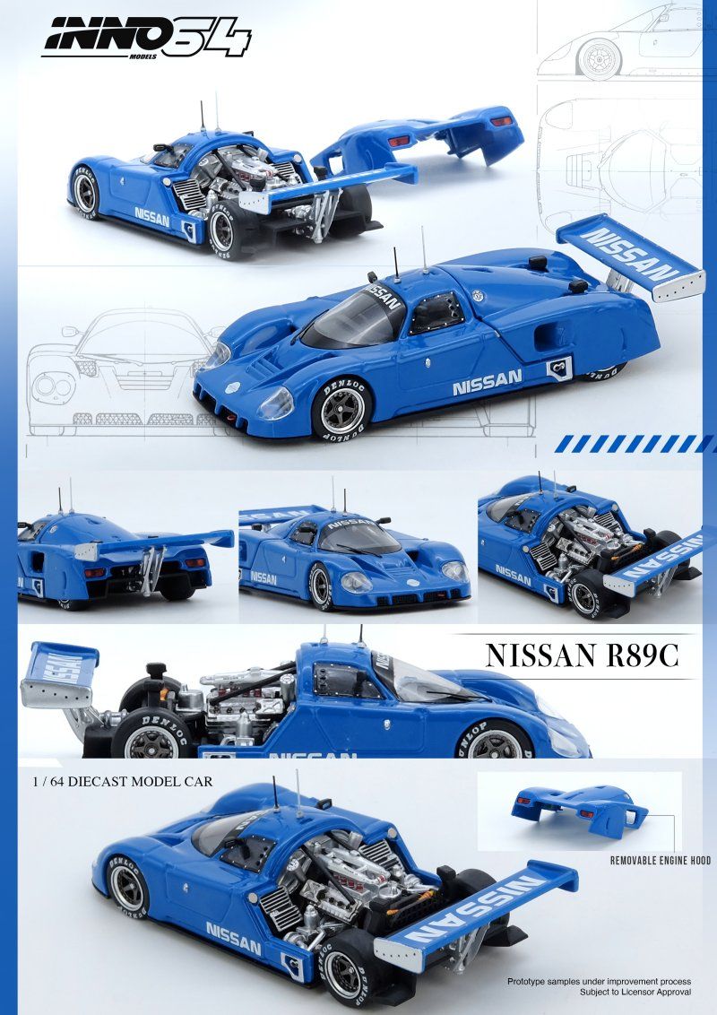 1:64 Inno64 - Nissan R89, blue