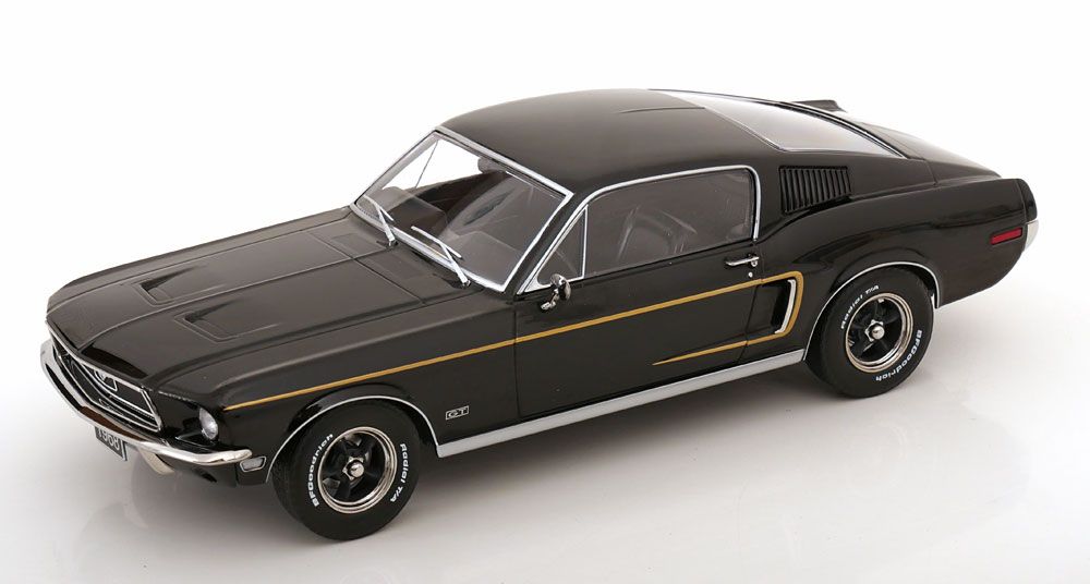1:18 KK Scale - Ford Mustang GT Fastback 1968 schwarz