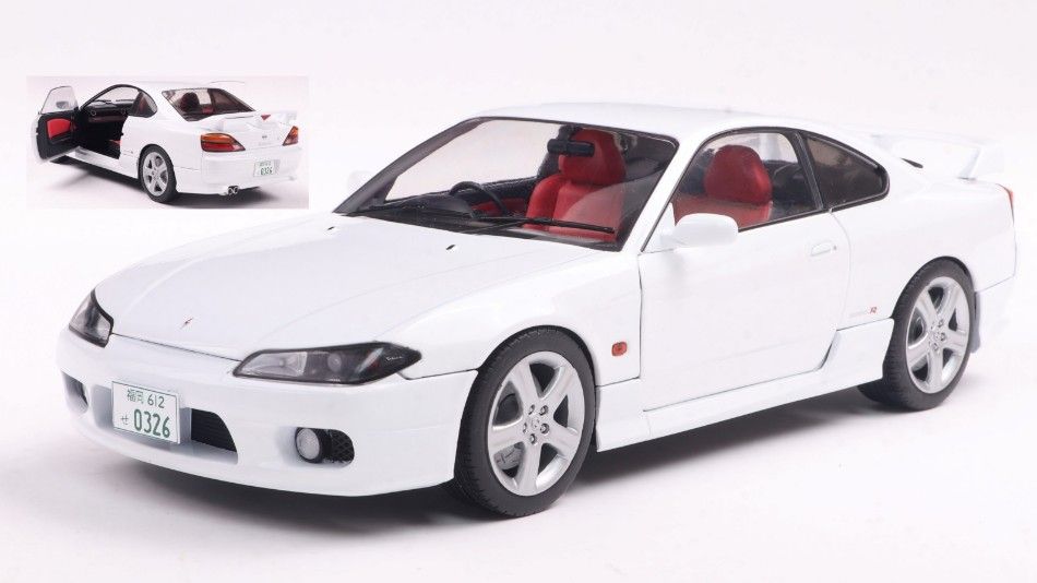 1:18 Solido - 1999 Nissan Silvia (S15) Coupe Spec-R Aero White