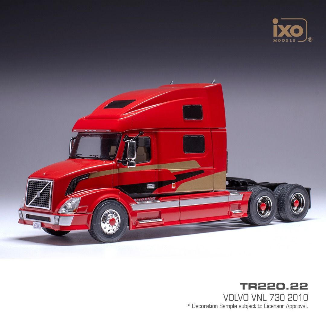 1:43 Ixo - Volvo VNL 730 2010 - red with decor