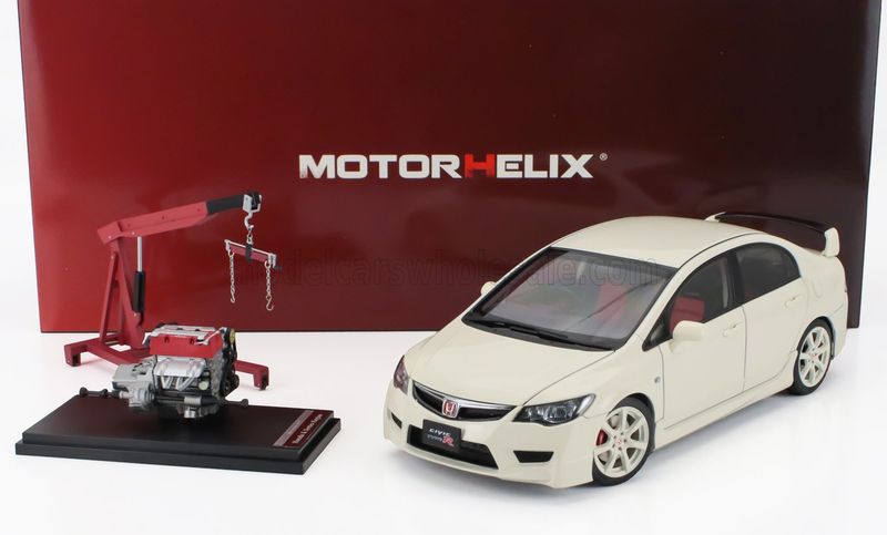 1:18 Motorhelix - 2007 Honda Civic Type-R FD2 Weiß *Withe Extra Engine & Accessories* 1:18 Motorhelix - 2007 Honda Civic Type-R FD2 Weiß *Withe Extra Engine & Accessories*