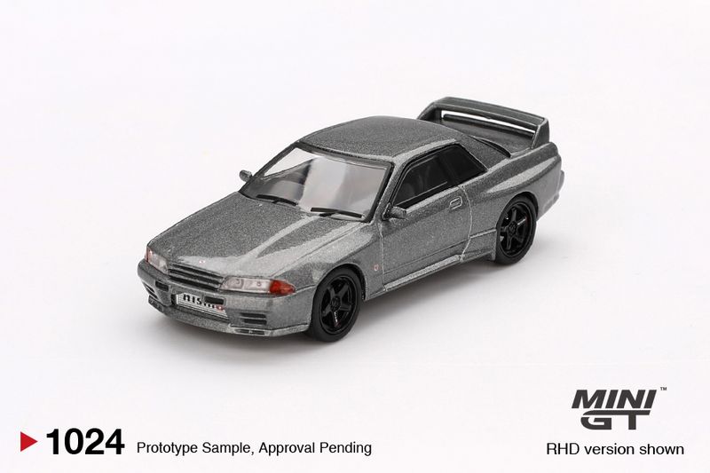 1:64 Mini GT - 1992 Nissan Skyline GT-R (Nismo BNR32 CRS Version), dark metal gray 1:64 Mini GT - 1992 Nissan Skyline GT-R (Nismo BNR32 CRS Version), dark metal gray