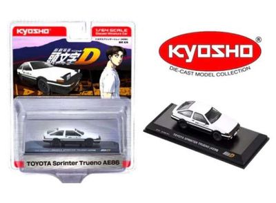 1:64 Kyosho - 1995 Toyota Sprinter Trueno (AE86) *Initial D*, white/black 1:64 Kyosho - 1995 Toyota Sprinter Trueno (AE86) *Initial D*, white/black