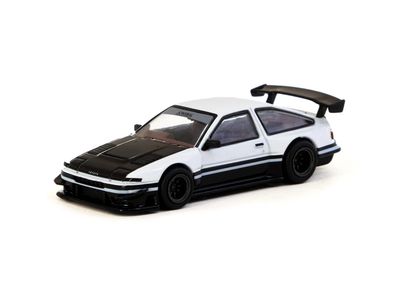 1:64 Tarmac - Toyota Sprinter Trueno AE86 Widebody by Jon Sibal, white/black *Tarmac Cards* 1:64 Tarmac - Toyota Sprinter Trueno AE86 Widebody by Jon Sibal, white/black *Tarmac Cards*