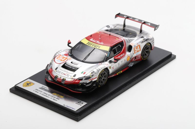 1:43 Looksmart - Ferrari 296 GT3 No.54 Vista AF Corse Le Mans 24H 2024 Thomas Flohr Francesco Castellacci Davide Rigon 1:43 Looksmart - Ferrari 296 GT3 No.54 Vista AF Corse Le Mans 24H 2024 Thomas Flohr Francesco Castellacci Davide Rigon