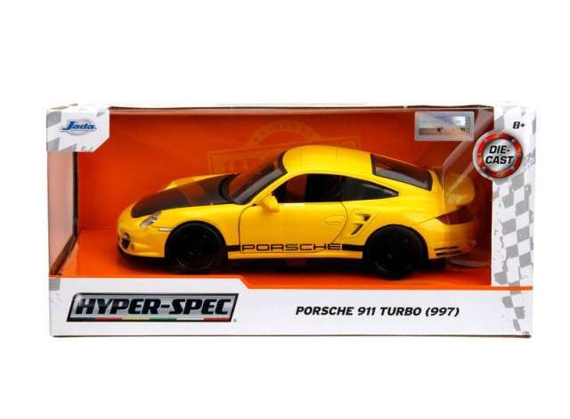 1:24 Jada Toys - 2007 Porsche 911 Turbo 997 *Hyperspec*, yellow/black 1:24 Jada Toys - 2007 Porsche 911 Turbo 997 *Hyperspec*, yellow/black