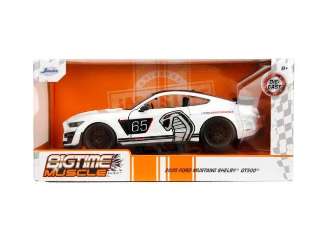 1:24 Jada Toys - 2020 Ford Mustang Shelby GT500 *Big Time Muscle*, white/black 1:24 Jada Toys - 2020 Ford Mustang Shelby GT500 *Big Time Muscle*, white/black