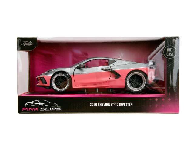 1:24 Jada Toys - 2020 Chevrolet Corvette *Pink Slips*, grey/pink 1:24 Jada Toys - 2020 Chevrolet Corvette *Pink Slips*, grey/pink