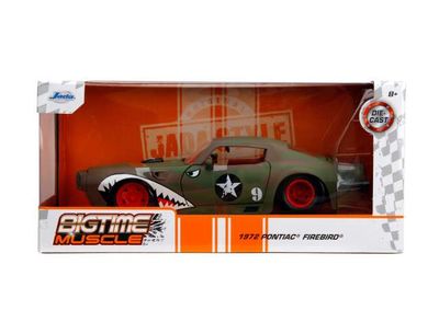 1:24 Jada Toys - 1972 Pontiac Firebird *Big Time Muscle*, green/red/white 1:24 Jada Toys - 1972 Pontiac Firebird *Big Time Muscle*, green/red/white