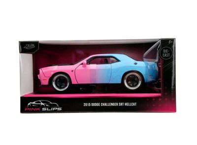 1:24 Jada Toys - 2015 Dodge Challenger *Pink Slips*, blue/pink 1:24 Jada Toys - 2015 Dodge Challenger *Pink Slips*, blue/pink