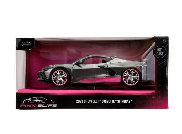 1:24 Jada Toys - 2020 Chevrolet Corvette Stingray *Pink Slips*, black/pink