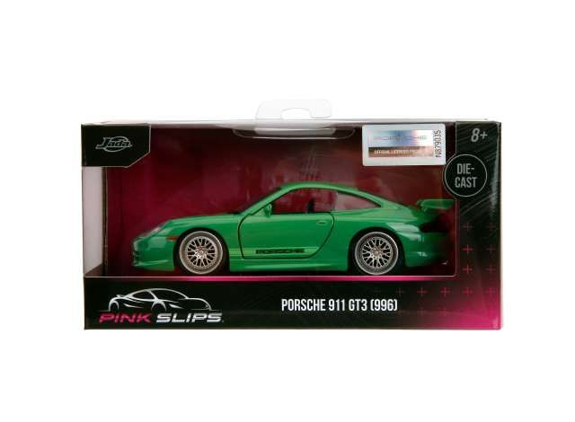 1:32 Jada Toys - Porsche 911 GT3 (996) *Pink Slips*, green 1:32 Jada Toys - Porsche 911 GT3 (996) *Pink Slips*, green