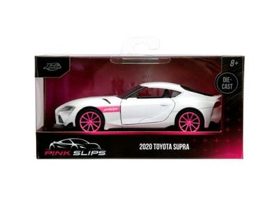 1:32 Jada Toys - 2020 Toyota GR Supra *Pink Slips*, white/pink 1:32 Jada Toys - 2020 Toyota GR Supra *Pink Slips*, white/pink