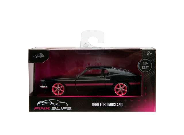 1:32 Jada Toys - 1969 Ford Mustang *Pink Slips*, black/pink 1:32 Jada Toys - 1969 Ford Mustang *Pink Slips*, black/pink
