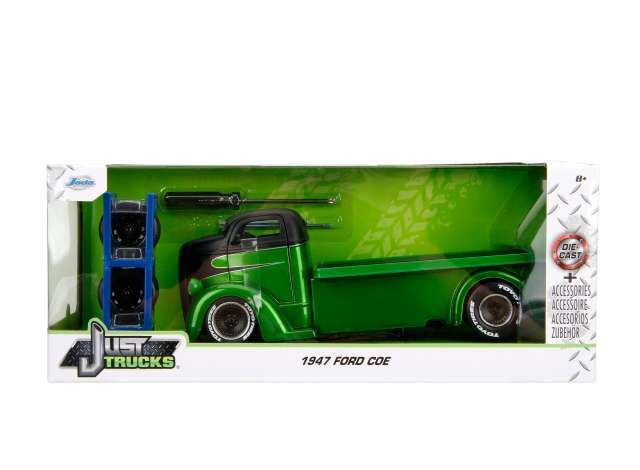 1:24 Jada Toys - 1947 Ford Coe *Just Trucks* with accessories, green 1:24 Jada Toys - 1947 Ford Coe *Just Trucks* with accessories, green
