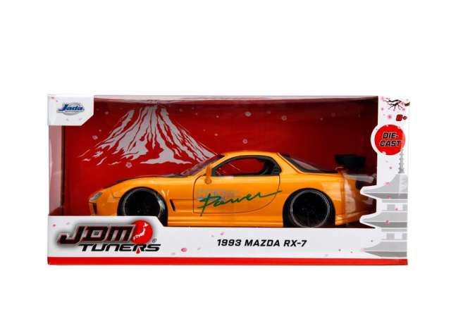 1:24 Jada Toys - 1993 Mazda RX-7 *JDM Tuners*, orange/black