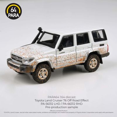 1:64 Para64 - 2014 Toyota Land Cruiser LC 76 Off Road Effect, white RHD 1:64 Para64 - 2014 Toyota Land Cruiser LC 76 Off Road Effect, white RHD