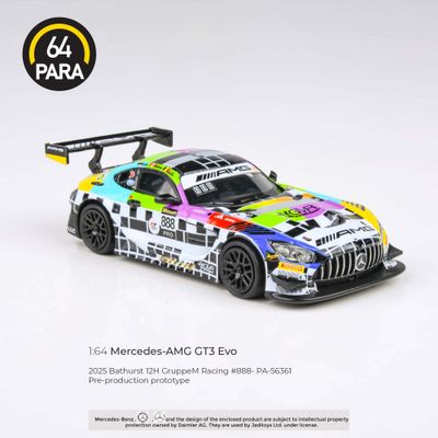 1:64 Para64 - 2025 Mercedes-AMG GT3 #888 Bathurst 12H GruppeM Racing
