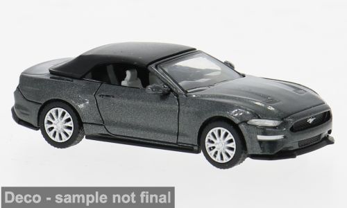 1:87 PCX87 - Ford Mustang VI Cabriolet, dunkelgrau, 2020
