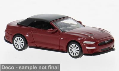 1:87 PCX87 - Ford Mustang VI Cabriolet, dunkelrot, 2020 1:87 PCX87 - Ford Mustang VI Cabriolet, dunkelrot, 2020