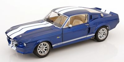 1:12 KK Scale - Ford Mustang Shelby GT500 1967 blaumetallic/weiß 1:12 KK Scale - Ford Mustang Shelby GT500 1967 blaumetallic/weiß
