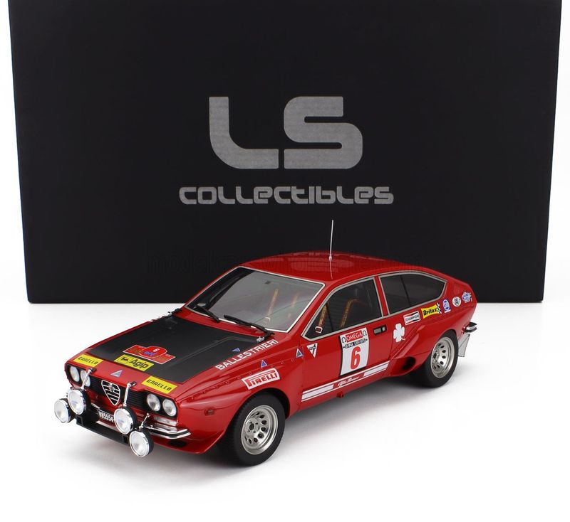 1:18 LS Collectibles - Alfa Romeo Alfetta GT Gr.2 Night Version #6 Winner Rally Isola D´Elba 1975 Amilcare Ballerstrieri - Anrico Gigli 1:18 LS Collectibles - Alfa Romeo Alfetta GT Gr.2 Night Version #6 Winner Rally Isola D´Elba 1975 Amilcare Ballerstrieri - Anrico Gigli
