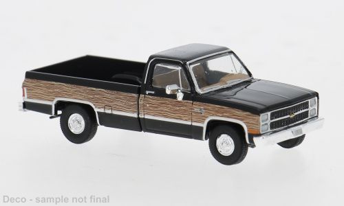 1:87 Brekina - Chevrolet C 10, schwarz, 1982, Woody 1:87 Brekina - Chevrolet C 10, schwarz, 1982, Woody