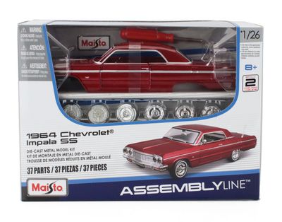 1:24 Maisto - 1964 Chevrolet Impala SS Red Kit 1:24 Maisto - 1964 Chevrolet Impala SS Red Kit