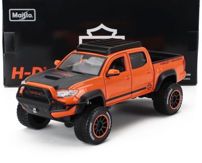 1:24 Maisto - 2023 Toyota Tacoma TRD Pro Pickup Harley Davidson Orange Black 1:24 Maisto - 2023 Toyota Tacoma TRD Pro Pickup Harley Davidson Orange Black