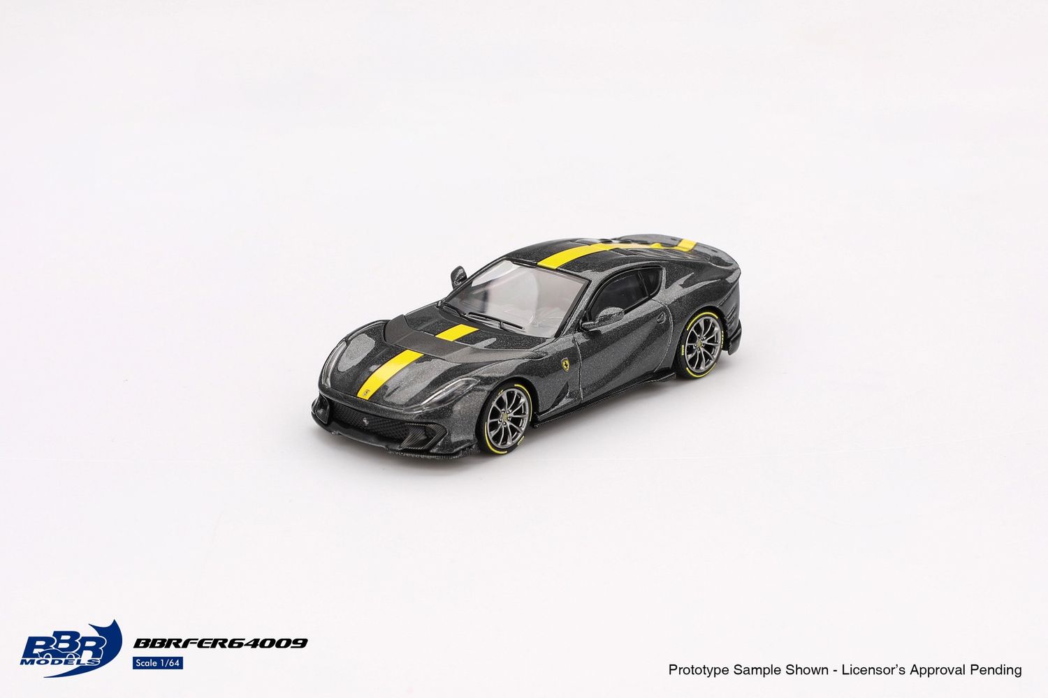 1:64 BBR - 2024 Ferrari 812 Competitizone, Grigio Competizione