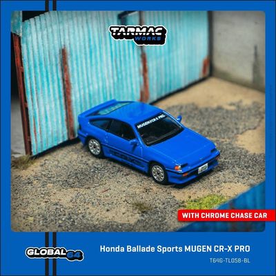 1:64 Tarmac - Honda Ballade Sports MUGEN CR-X PRO, blue 1:64 Tarmac - Honda Ballade Sports MUGEN CR-X PRO, blue